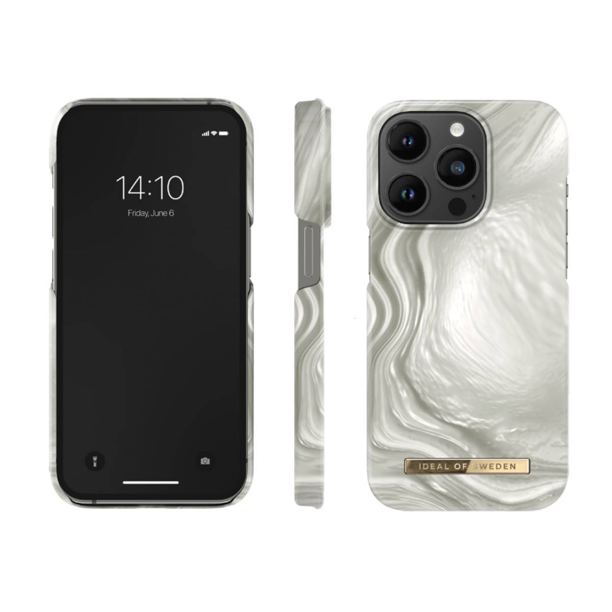 Coque iPhone 14 Pro antichoc motif perle multicolore