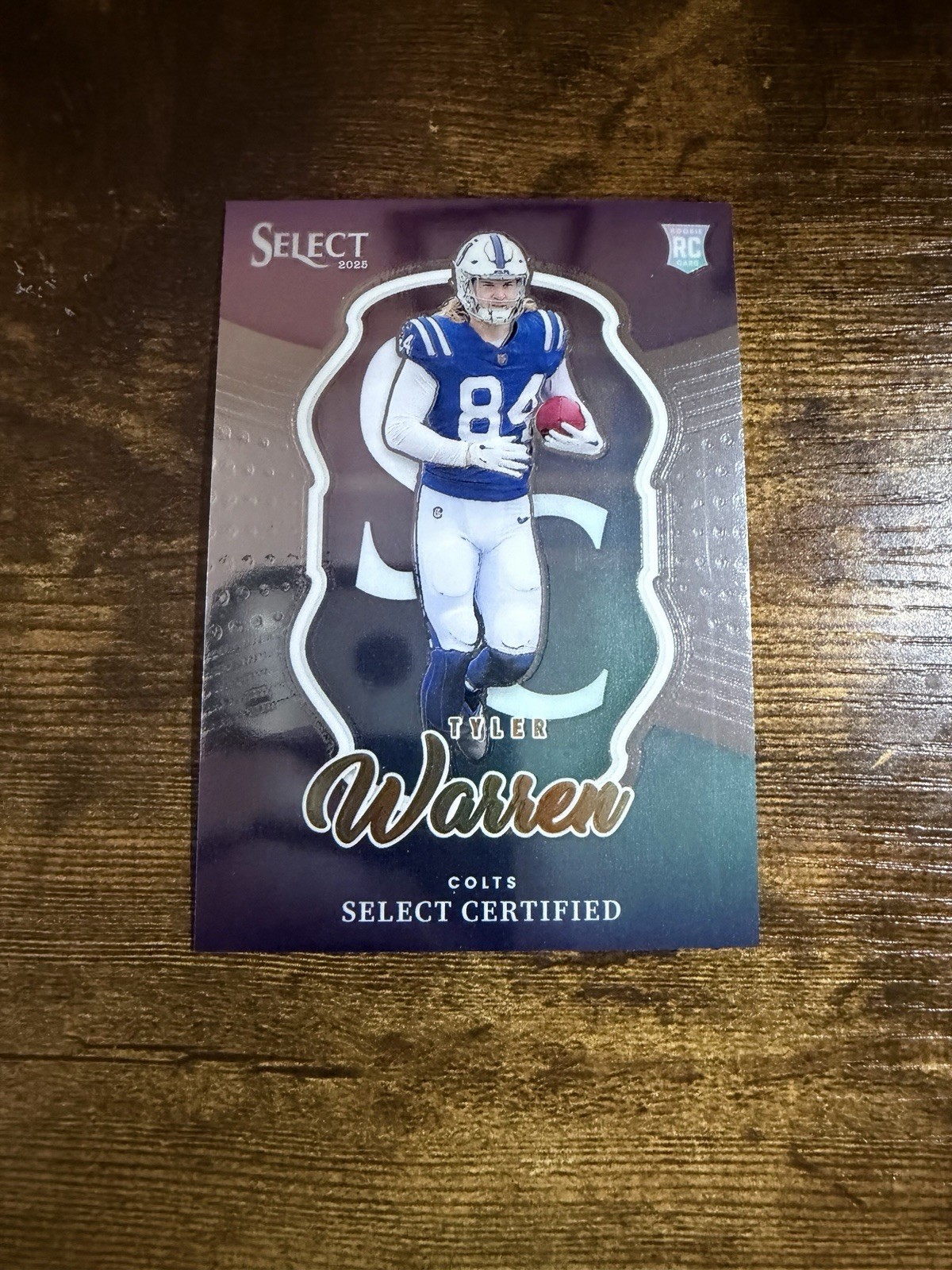 2025 Panini Select - Select Certified Rookies Tyler Warren #8 (RC)