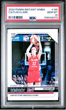 CAITLIN CLARK RC 2024 PANINI INSTANT #195 ROOKIE RC PSA 10 GEM MINT FEVER WNBA