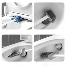 Silikon WC-Bürstengarnitur Flachkopf Flexibe...