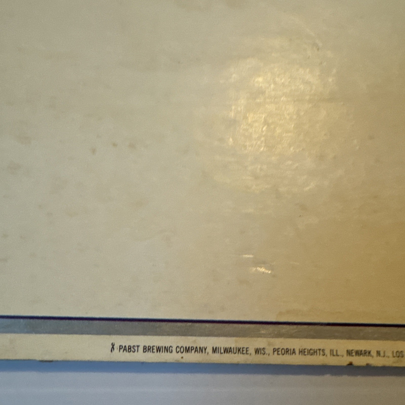 Vintage Pabst Genuine Bock Beer Easel Back Cardboard Sign 11" x 16.75"