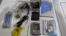 Vintage Palm m505 handheld PDA Pocket Computer Organizer with accessories