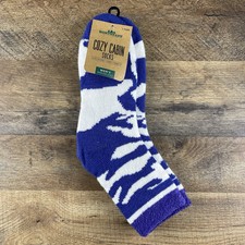 Northeast Outfitters Cozy Cabin Blue White Camo Sz Large 8-12.5 Mens Socks