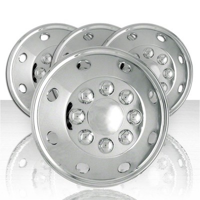 Nationwide Hubcaps 4-Pack Full Wheel Covers / Hub Caps For Ford E350 E450 Econoline Van - 16 Inch
