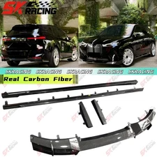 For BMW iX M60 2023-25 Carbon Fiber Front Rear Lip Side Skirts Spoiler Body Kits