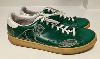 Adidas Stan Smith vs Nastase Sz 10 Green Leather Shoes Original 1970s Icon