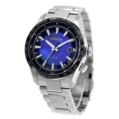 Citizen Attesa Eco-Drive CB0288-65L UNITE with BLUE Solor Radio Men Watch New