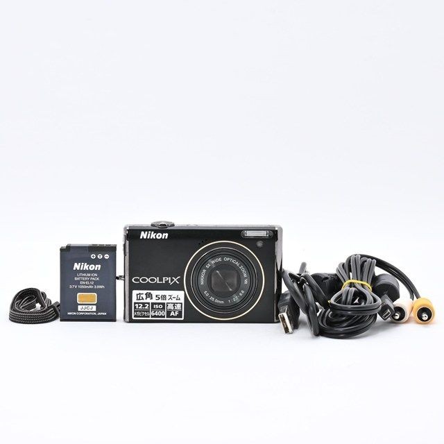 Nikon COOLPIX S640 Camera 12.2MP 5x Zoom Black w/ Accessories Y2K