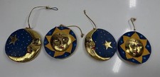 Celestial 3D ornament hand painted  Sun Moon ...