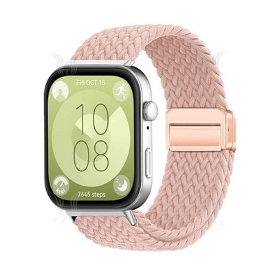 Watch Band Nylon Braided Loop For Huawei Watch Fit 3 Magnetic Strap Replacement
