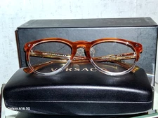 29A-New VERSACE authentic designer eyewear unisex #3257 C5266 ITALY 53/18/140