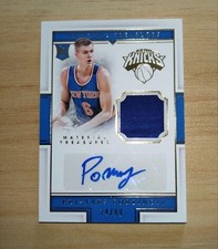 15/16 National Treasures RC Kristaps Porzingis Rookie Jersey Auto