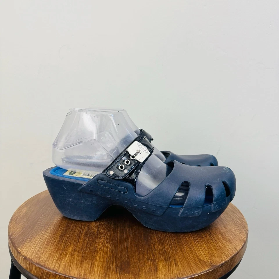 Tamancos femininos Dr Scholls dança azul marinho tamanho 8 - Imagem 4 de 4