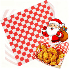 100Pcs Deli Paper Sheets, Ultra Grease Resistant Wax Paper Sheets for Food 7x7",