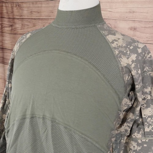 Massif Army Combat Shirt Mens Large Green Gray ACU UCP Tactical Pockets - Picture 2 of 11