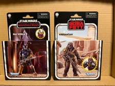 Star Wars Figure TVC Vintage Collection Deluxe Paz Vizsla   Black Krrsantan MOC
