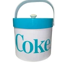 Vintage 1980’s Coke Ice Chilling Bucket Coca Cola Teal Turquoise Logo