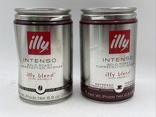 illy Intenso Espresso Coffee - Bold Roast Pack of 2 8.8oz. Ea.