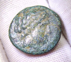Rare Ancient Greece Thessaly Phalanna AE Dichalkon 400-344 BC Ares Nymph Coin — photo 7