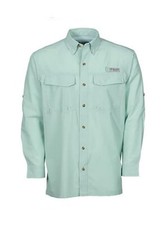 BIMINI BAY OUTFITTERS Long Sleeve Flats 5 V BLOODGUARD Fishing Shirt NWT LS