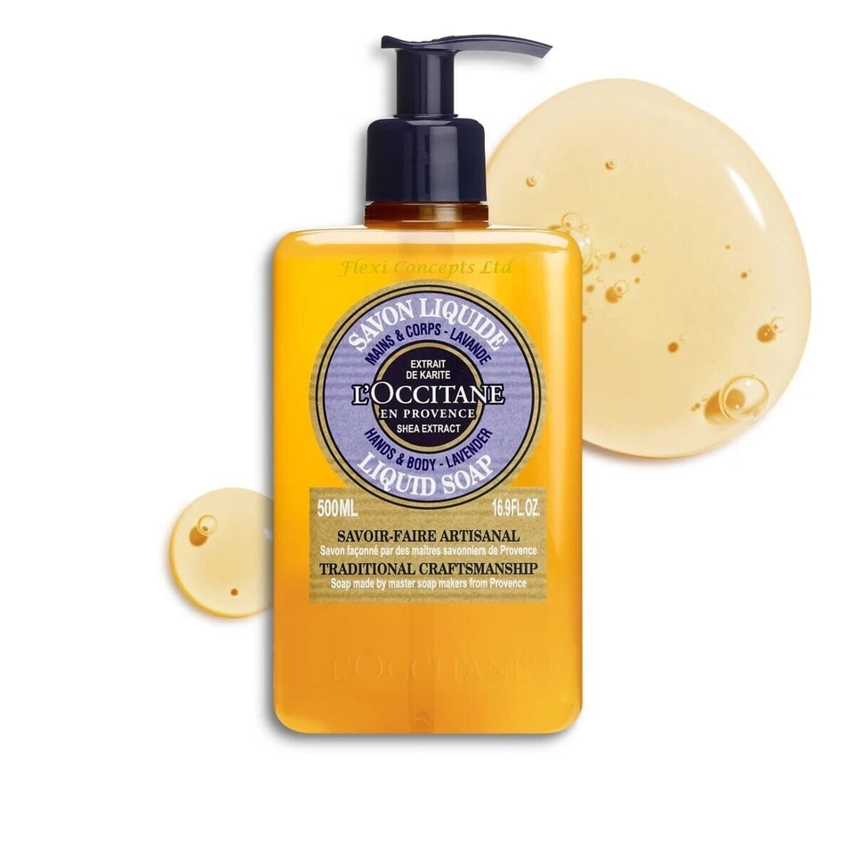 NEW L’OCCITANE Lavender & Shea Liquid Soap 500ml – Calming Hand & Body Wash - Image 3 of 4