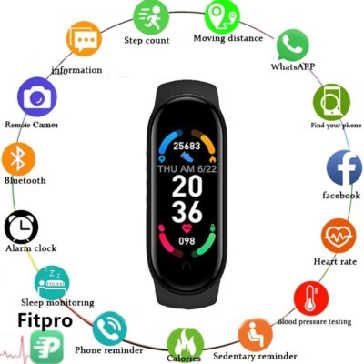 New Style M6 Magnetic Smart Bracelet Sports Bluetooth Electronic Smart watch