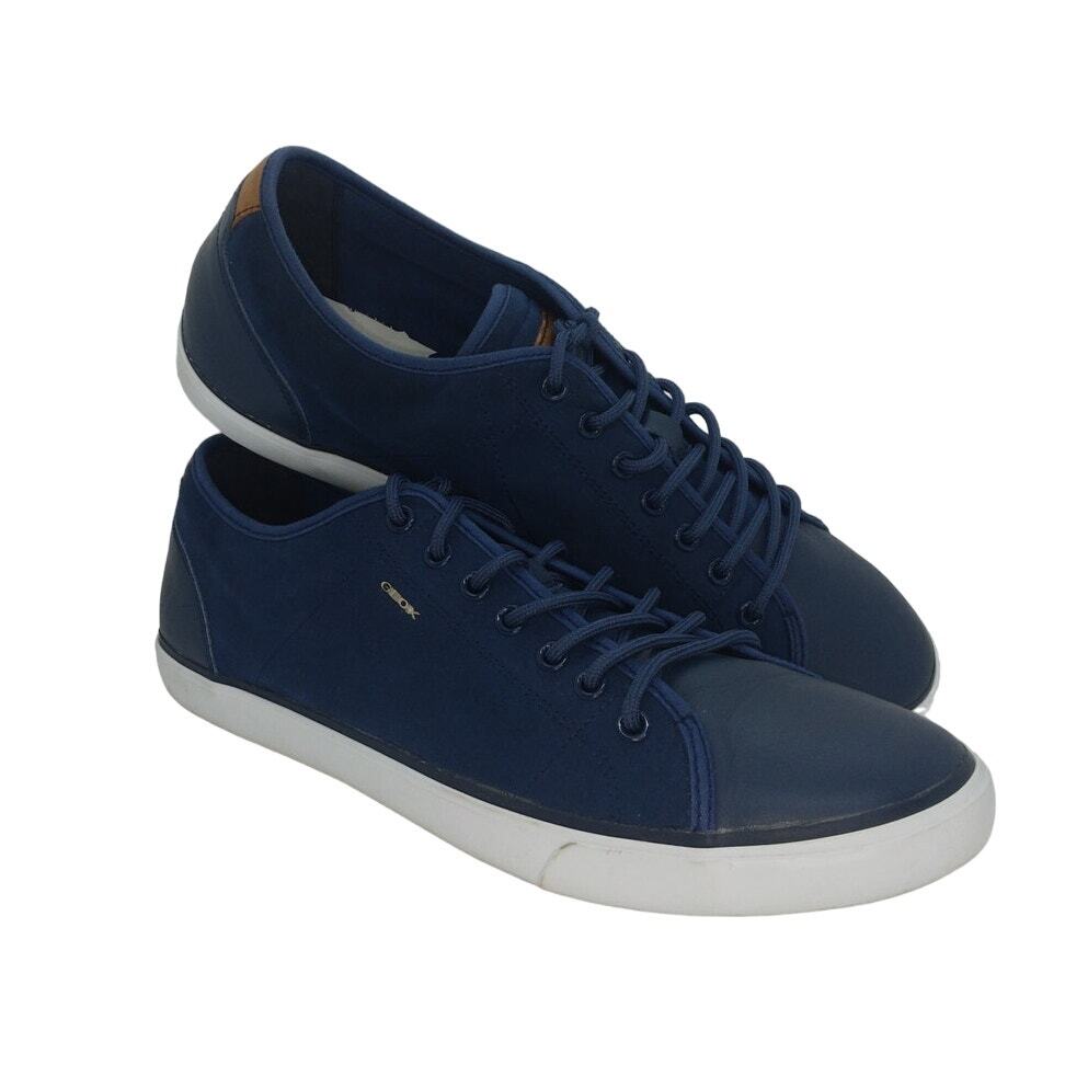 Geox Respira Mens Pre-owned Blue Lace-up Walking Sneakers  display picture 2
