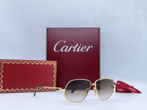 Occhiali Vintage Cartier Panthere GM 59/14 100% Genuine Sunglasses Lunettes  | eBay