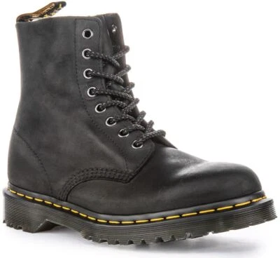 DR. MARTENS DR MARTENS 1460 Pascal Wxd Unisex Stiefel IN Schwarz Größe UK 7 - 12