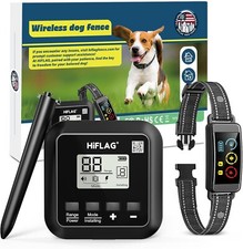 Wireless electric dog fence HiFLAG rechargeable pet containment system