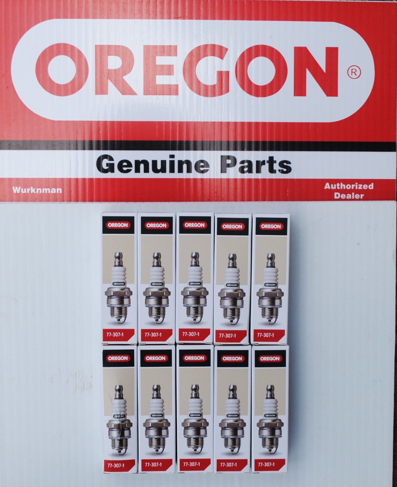 10-Oregon Spark Plugs 773071 for BPMR7A Bosch WSR6F for Husqvarna Stihl Jonsered