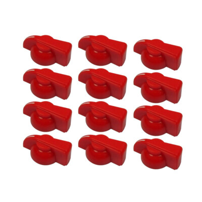 12PCS Red Big Chicken Head Knobs Guitar Bass Amp Amplifier Effect Pedal Knobs