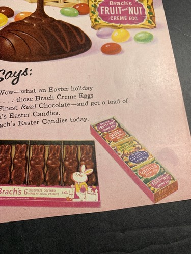 1958 Brachs Easter Candy Buggs Bunny anuncio original Warner Bros - Imagen 6 de 11
