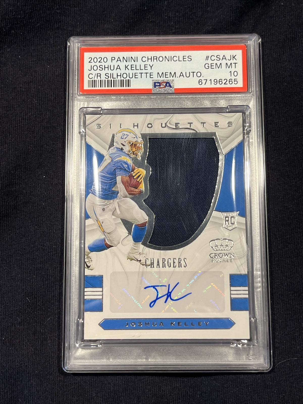Joshua Kelley Panini Chronicles Crown Royale Silhouette Memorabilia Autographs #CSAJK Base