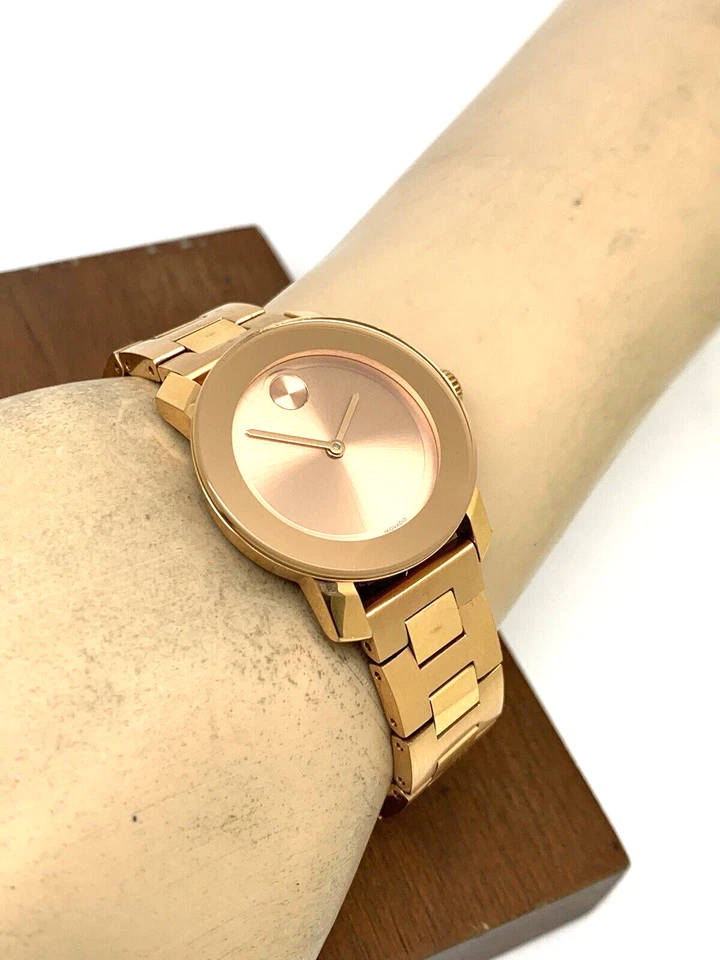 Reloj para mujer Movado 3600435 audaz oro rosa cuarzo suizo acero inoxidable 30 mm Foto 4 de 4