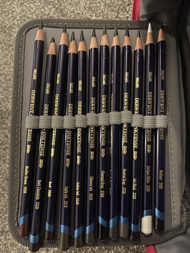 Derwent 2301844 Inktense Permanent Watercolour Pencils Set of 72, in Fabric Case - Picture 8 of 8