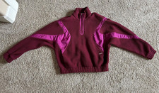 Nike Women's Sportswear Red Burgundy Cropped Sweater size Small