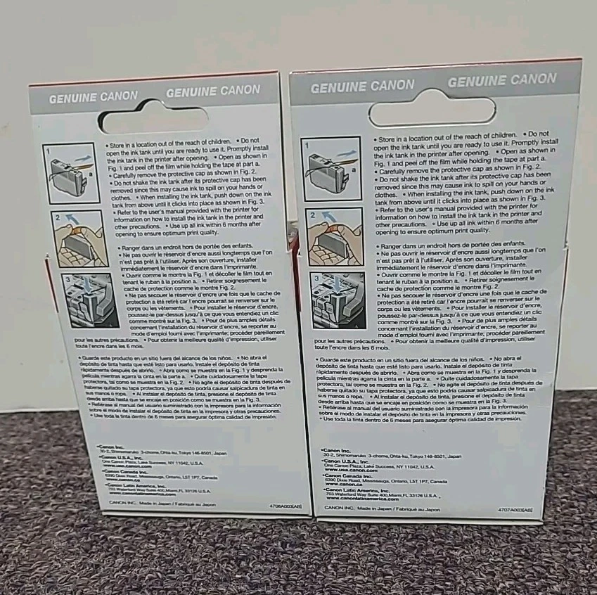 Canon Pixma 6 Ink Cartridges Yellow BCI-6Y & Magenta BCI-6M Genuine OEM  SEALED  - Image 2 of 4