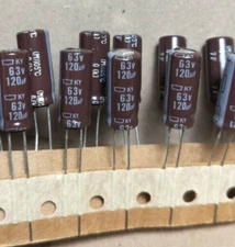 10x NCC 63v120uf Radial Electrolytic Capacitors 120uF 63v /Replacing 50v 25v 16v
