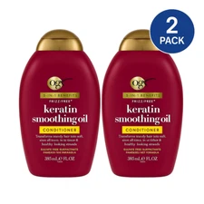 OGX Keratin Smoothing Oil Conditioner 13 oz 2 Pack New