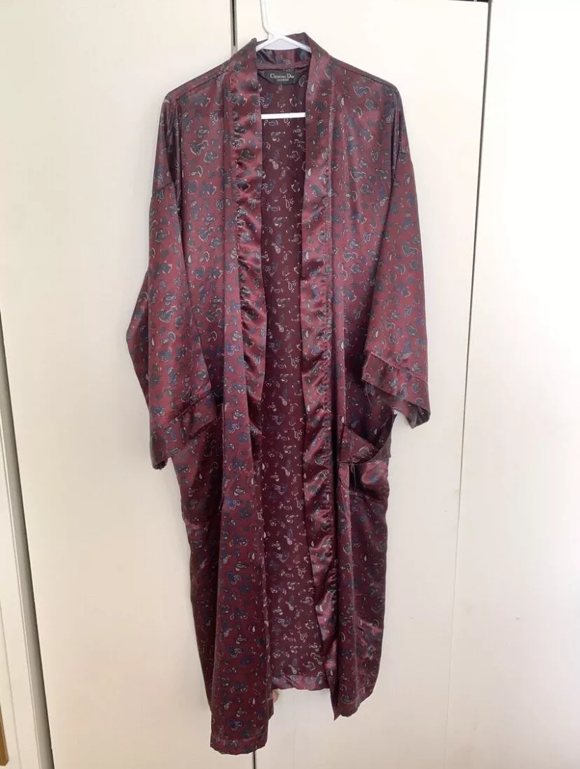 Robe soyeuse polyester cachemire Christian Dior Monsieur X Dior