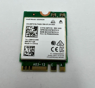 CARTE WIFI INTEL 7265NGW DELL Latitude E5540,Latitude E5550,Latitude E7250,Latit EUR 12,87 - FR