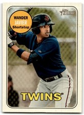 2018 TOPPS HERITAGE MINOR LEAGUE WANDER JAVIER ELIZABETHTON TWINS #140