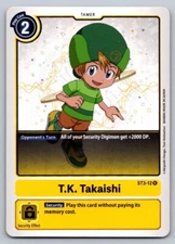 T.K. Takaishi BT3-12 (R) Digimon Card