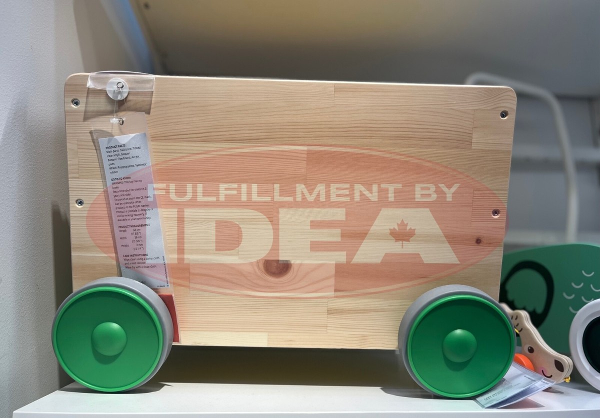 Brand New IKEA Wooden FLISAT Children's Toy Storage With Casters