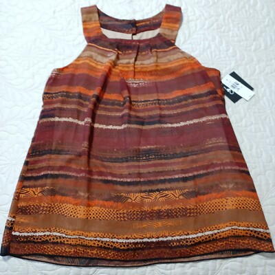 WOMEN'S BY&BY BURGUNDY SLEEVELESS BLOUSE SIZE MEDIUM