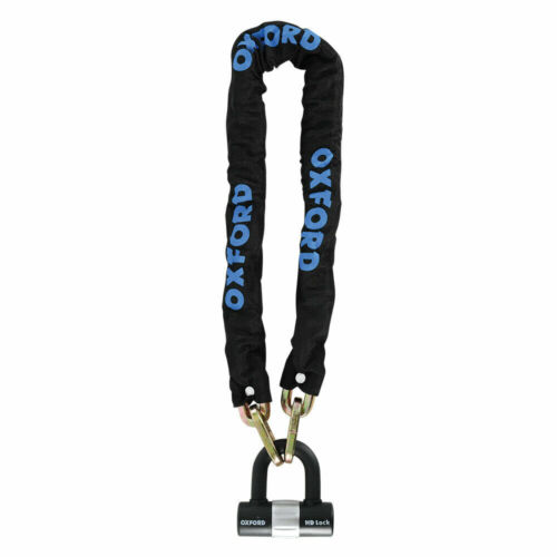 Oxford Products 1.5m Heavy Duty Chain Lock & Oxford Screamer7 Alarm Disc Lock - Picture 3 of 5