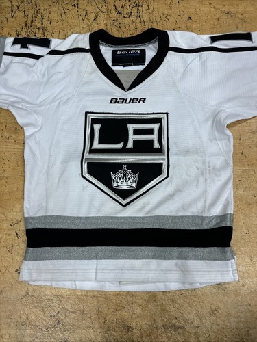 LOS ANGELES KINGS BAUER Team ice HOCKEY JERSEY YOUTH 38 fight strap #14 Soller - Picture 6 of 17