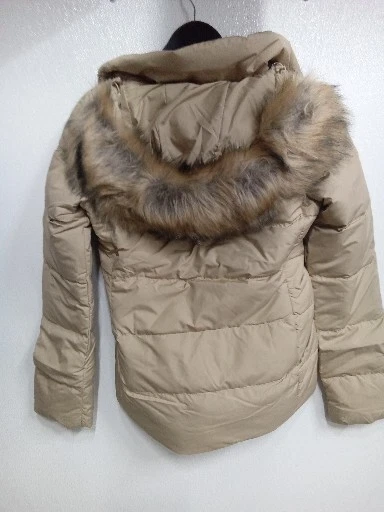North Face Gotham Mid Parka 550 Down Winter Jacket Women's Hooded Biege #6D3C - Image 2 of 3