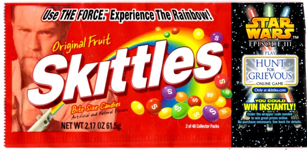 Star Wars 2005 Master Foods Skittles Wrapper #02 | eBay
